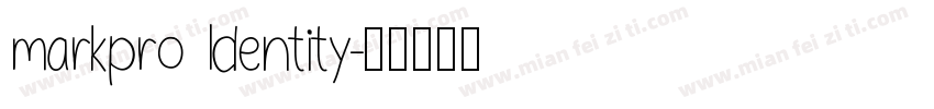markpro ldentity字体转换
